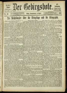 Der Gebirgsbote, 1916, nr 40 [8.04]