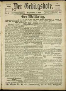 Der Gebirgsbote, 1916, nr 44 [18.04]
