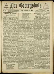 Der Gebirgsbote, 1916, nr 53 [13.05]