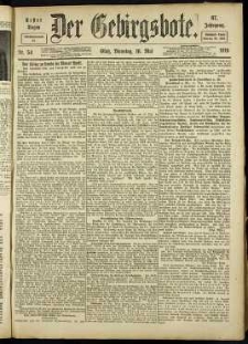 Der Gebirgsbote, 1916, nr 54 [16.05]
