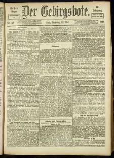 Der Gebirgsbote, 1916, nr 57 [23.05]