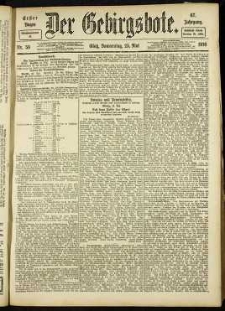 Der Gebirgsbote, 1916, nr 58 [25.05]