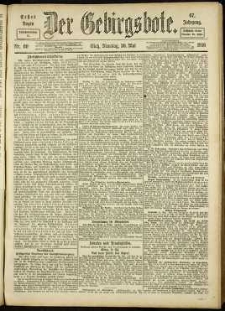 Der Gebirgsbote, 1916, nr 60 [30.05]