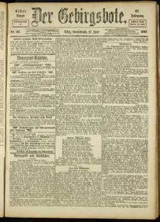 Der Gebirgsbote, 1916, nr 66 [17.06]