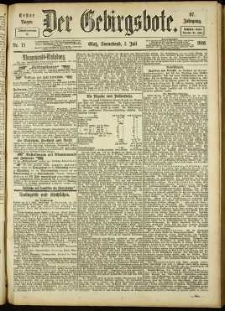 Der Gebirgsbote, 1916, nr 71 [1.07]