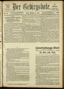 Der Gebirgsbote, 1916, nr 75 [11.07]