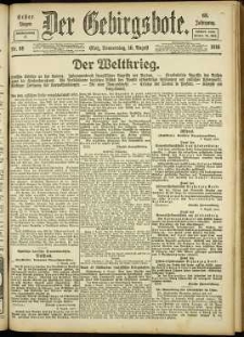 Der Gebirgsbote, 1916, nr 88 [10.08]
