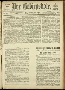 Der Gebirgsbote, 1916, nr 93 [22.08]
