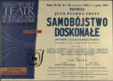 Samobójstwo doskonałe (Affaire vous concernant)- afisz premierowy [Dokument życia społecznego]