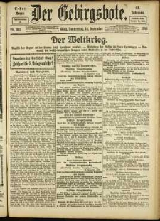Der Gebirgsbote, 1916, nr 103 [14.09]