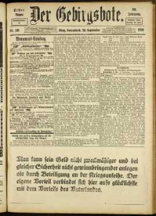 Der Gebirgsbote, 1916, nr 110 [30.09]