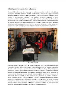 Miłośnicy zabytków spotkali się w Bukowcu [Dokument elektroniczny]