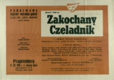 Zakochany czeladnik - afisz premierowy [Dokument życia społecznego]