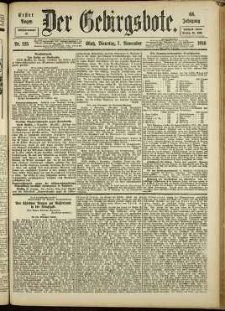 Der Gebirgsbote, 1916, nr 125 [7.11]