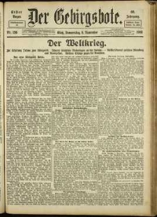 Der Gebirgsbote, 1916, nr 126 [9.11]