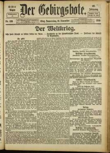 Der Gebirgsbote, 1916, nr 129 [16.11]