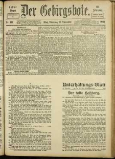 Der Gebirgsbote, 1916, nr 131 [21.11]