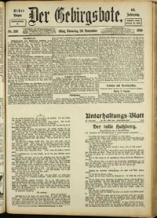 Der Gebirgsbote, 1916, nr 133 [28.11]