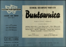 Buntownica - afisz premierowy [Dokument życia społecznego]