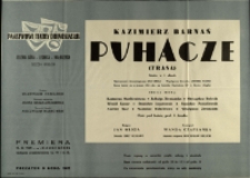 Puhacze - afisz premierowy [Dokument życia społecznego]