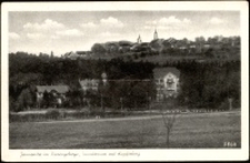 Janowice Wielkie - widok na miejscowość, sanatorium oraz wzgórze z Miedzianką [Dokument ikonograficzny]