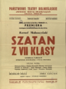 Szatan z siódmej klasy - afisz premierowy [Dokument życia społecznego]