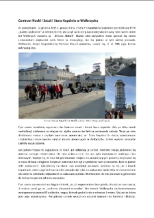 Centrum Nauki i Sztuki Stara Kopalnia w Wałbrzychu [Dokument elektroniczny]