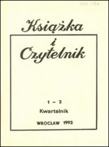 Książka i Czytelnik, 1992, nr 1/2