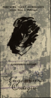 Eugeniusz Oniegin - program [Dokument życia społecznego]