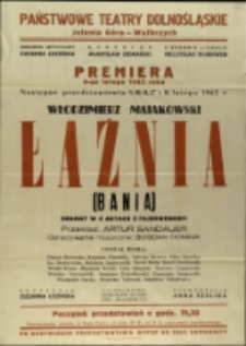 Łaźnia - afisz premierowy [Dokument życia społecznego]