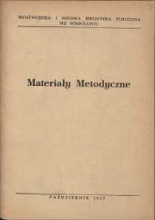 Materiały metodyczne, 1957, nr 4
