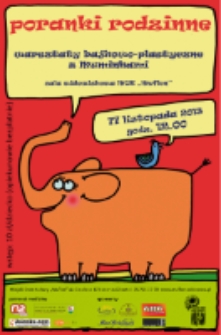 Poranki rodzinne: warsztaty bajkowo-plastyczne z muminkami [Dokument ikonograficzny]