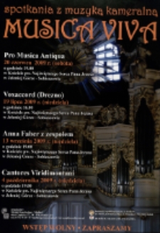 Musica Viva : spotkanie z muzyką kameralną [Dokument ikonograficzny]