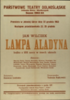 Lampa Aladyna - afisz premierowy [Dokument życia społecznego]