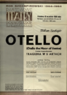 Otello - afisz premierowy [Dokument życia społecznego]