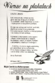 Wiersze na plakatach (1) [Dokument ikonograficzny]