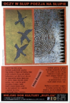 Oczy w słup : poezja na słupie (1) [Dokument ikonograficzny]