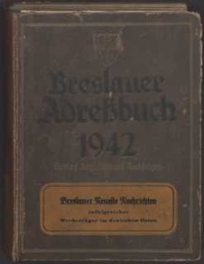 Breslauer Adressbuch für das Jahr 1942