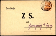 [Karta korespondencyjna: zawiadomienie] [Dokument ikonograficzny]