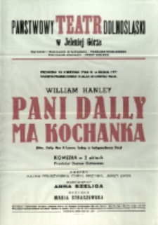 Pani Dally ma kochanka - afisz premierowy [Dokument życia społecznego]