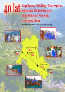 40 lat Współpracy Polskiego Towarzystwa Schronisk Młodzieżowych i Ligi Ochrony Przyrody w Jeleniej Górze : suplement do wydania z okazji 30-lecia PTSM z 2005 r. [Dokument elektroniczny]