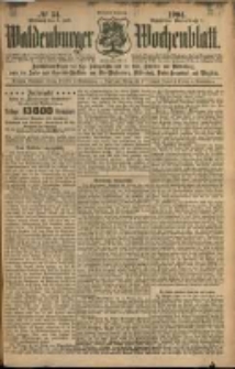 Waldenburger Wochenblatt, Jg. 50, 1904, nr 54