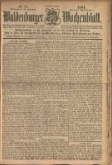 Waldenburger Wochenblatt, Jg. 50, 1904, nr 74