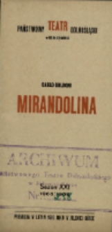 Mirandolina - program [Dokument życia społecznego]