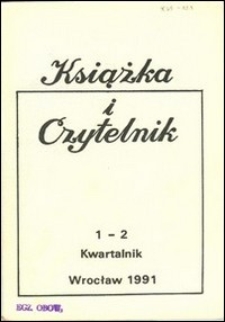 Książka i Czytelnik, 1991, nr 1/2