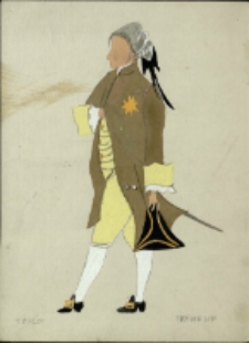 Trywelin [Projekt kostiumu do sztuki "Niestałość serc"] [Dokumenty życia społecznego]