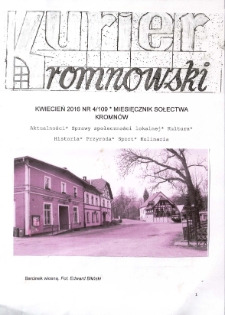 Kurier Kromnowski. Miesięcznik Sołectwa Kromn&oacute;w, 2016, nr 4 (109)