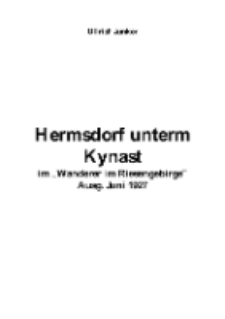Hermsdorf unterm Kynast im „Wanderer im Riesengebirge“ Ausg. Juni 1927 [Dokument elektroniczny]