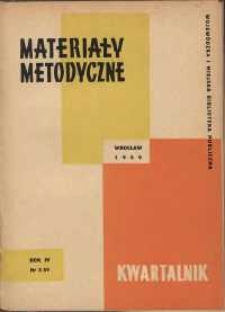 Materiały metodyczne : kwartalnik, R. VI, 1959, nr 3 (13)