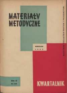 Materiały metodyczne : kwartalnik, R. VI, 1959, nr 4 (14)